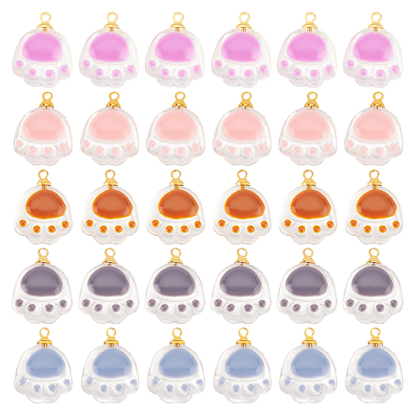 30Pcs 5 Colors Tran… - image