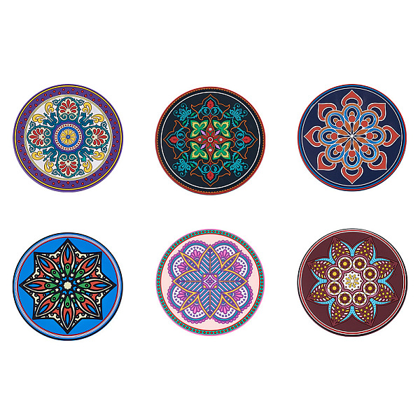 

PandaHall Beadthoven 6Pcs 6 Style Silicone Hot Pads Holders, for Cooking and Baking Mat, Round & Flower Pettern, Flower Pattern, 128x3mm...