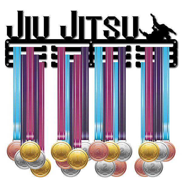 

PandaHall CREATCABIN Medal Holder Sport Ju Jitsu Athlete No Limits No Excuses Medals Hanger Display Stand Wall Mount for Runners for Home...