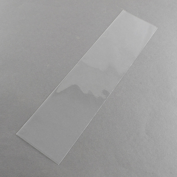 

PandaHall OPP Cellophane Bags, Rectangle, Clear, 28x7cm, Unilateral Thickness: 0.035mm OPP Cellophane Clear