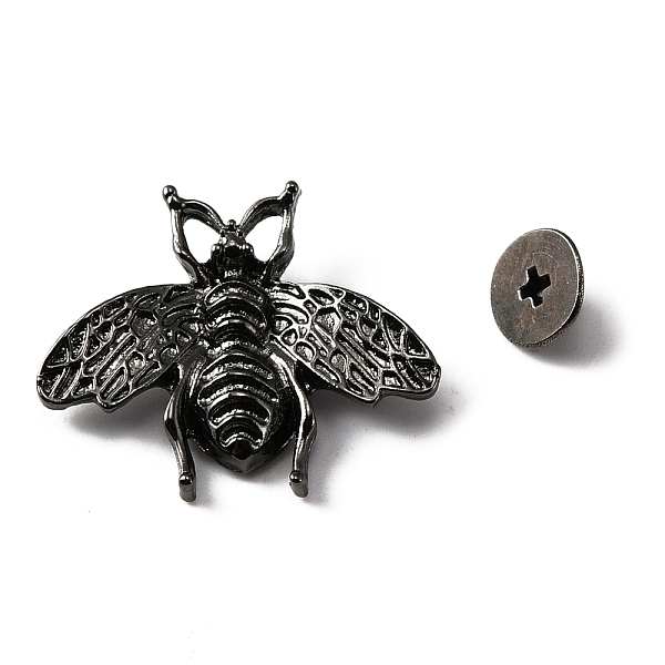 

PandaHall Alloy Bag Decorative Clasps, with Iron Screws, Bees, Gunmetal, 2.25x2.6x0.5cm, Hole: 2.3mm, Screw: 8x3.5mm, Pin: 2.8mm, 2pcs/set...