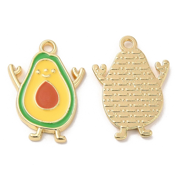 

PandaHall Alloy Enamel Pendants, Long-Lasting Plated, Cadmium Free & Nickel Free & Lead Free, Golden, Avocado Charm, Gold, 22x16x2mm, Hole...