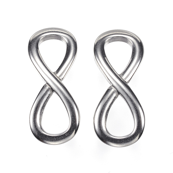 

PandaHall 304 Stainless Steel Links connectors, Infinity, Stainless Steel Color, 34x14x3mm, Inner Diameter: 11.5x8mm 304 Stainless Steel...