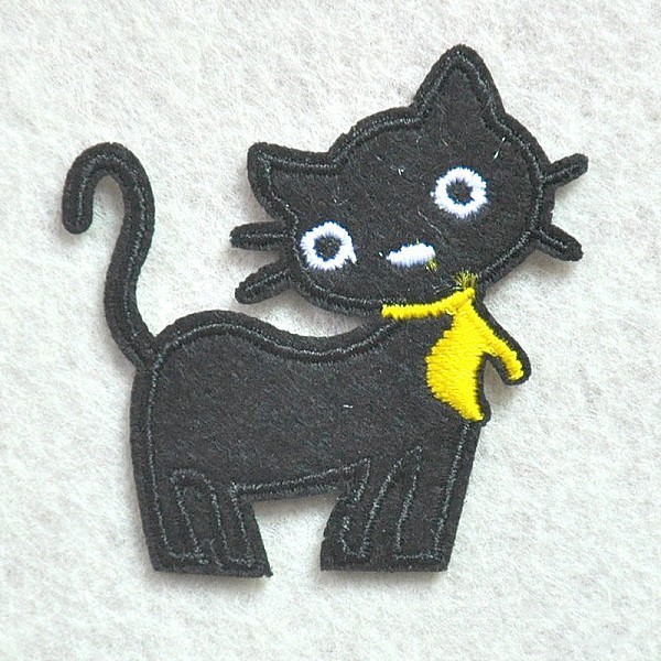 

PandaHall Computerized Embroidery Cloth Iron on/Sew on Patches, Costume Accessories, Appliques, Cat Shape, Black, 50x50mm Cloth Cat Shape...