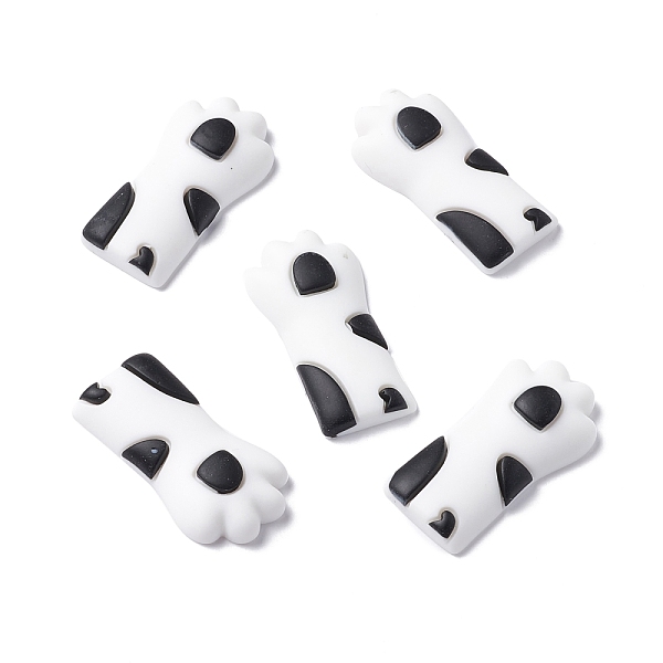 

PandaHall Opaque Resin Cabochons, Cat Paw, White, 36.5x19.5x7.5mm Resin Cat Shape White