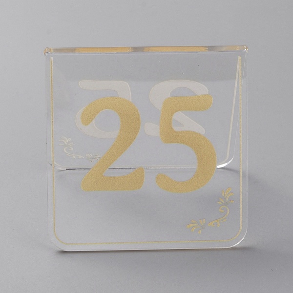 Acrylic Table Number Sign