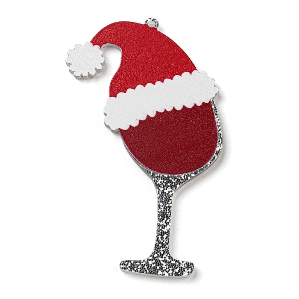 

PandaHall Christmas Theme Acrylic Big Pendants, Drink, 64x40x2mm, Hole: 1.6mm Acrylic Drink