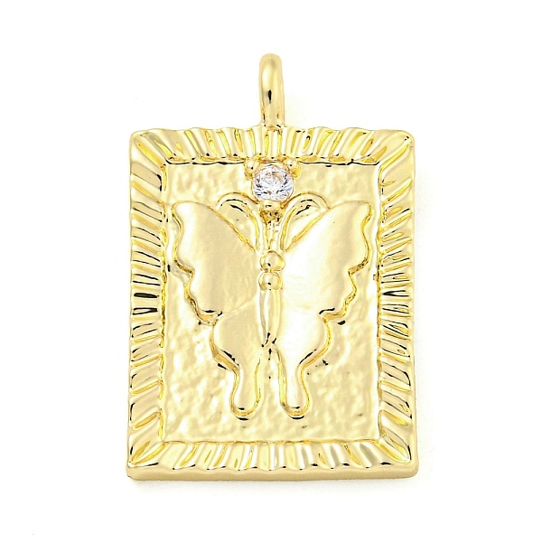 

PandaHall Brass Micro Pave Clear Cubic Zirconia Pendants, Rectangle, 20.5x13x4mm, Hole: 1.8mm Brass+Cubic Zirconia Rectangle Clear