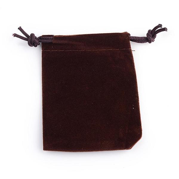 

PandaHall Rectangle Velvet Pouches, Gift Bags, Coconut Brown, 9x7cm Velvet Brown