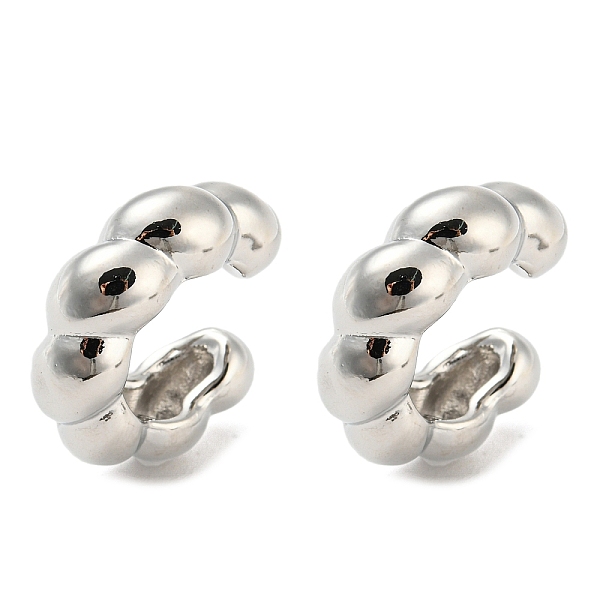 

PandaHall Ring Shape Brass Cuff Earrings, Long-Lasting Plated, Cadmium Free & Lead Free, Platinum, 21.5x25x8mm Brass Ring