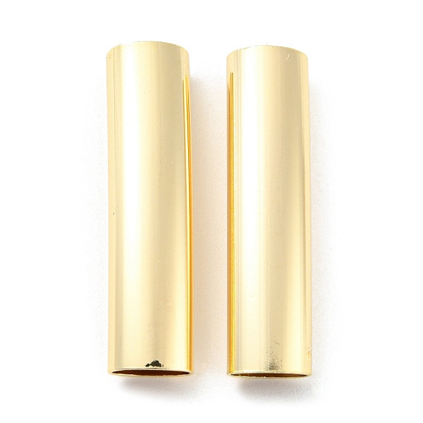 

PandaHall Brass Tube Bead, Long-Lasting Plated, Lead Free & Cadmium Free, Column, Golden, 30x7x5.5mm, Hole: 4x6.5mm Brass Column