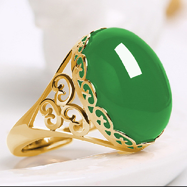 Oval Natural Chalce… - image