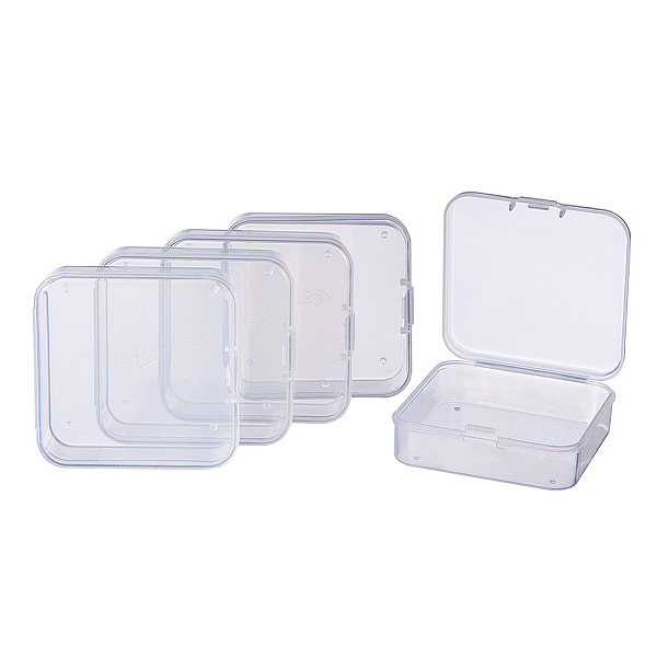 

PandaHall BENECREAT 18 PACK Square Mini Clear Plastic Bead Storage Containers Box Case with lid for Items,Pills,Herbs,Tiny Bead,Jewerlry...