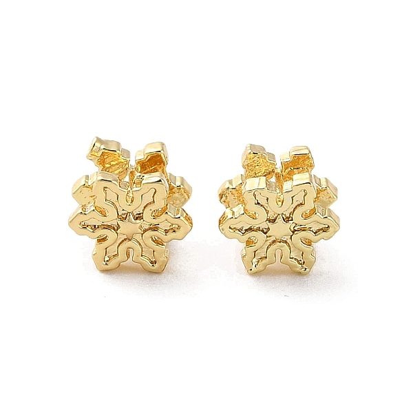 

PandaHall Brass Beads, Snowflake, Real 18K Gold Plated, 5.5x4.5mm, Hole: 1.6mm Brass Snowflake