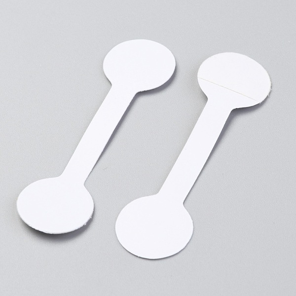 

PandaHall Paper Jewelry Display Price Label Cards, Paper Price Tag, Sticky, Round, White, 5x1.4x0.02cm Paper None White