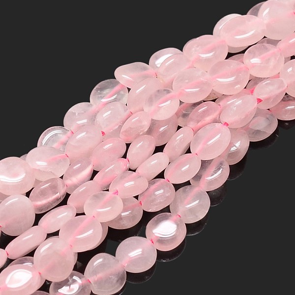 

PandaHall Natural Rose Quartz Nuggets Beads Strands, Tumbled Stone, 5~10x6~7x3~7mm, hole: 1mm, about 14.9 inch~15.7 inch Rose Quartz Nuggets
