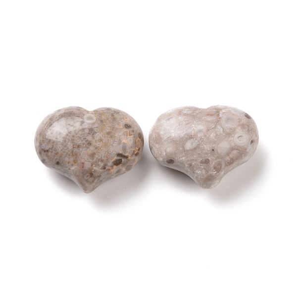 

PandaHall Natural Maifanite/Maifan Stone, Heart Love Stone, Pocket Palm Stone for Reiki Balancing, 20x25x11~13mm Maifanite Heart
