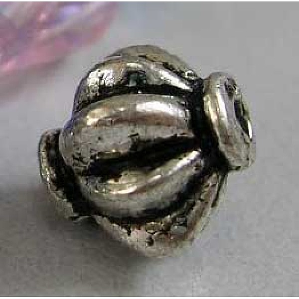 

PandaHall Tibetan Style Alloy Spacer Beads, Lead Free & Cadmium Free, Bicone, Antique Silver, about 7.6 mm wide, 7.8mm long, Hole: 1.5mm...