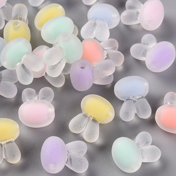 

PandaHall Transparent Acrylic Beads, Frosted, Bead in Bead, Rabbit Head, Mixed Color, 15.5x12x9.5mm, Hole: 2mm, about 480pcs/500g Acrylic..., Multicolor