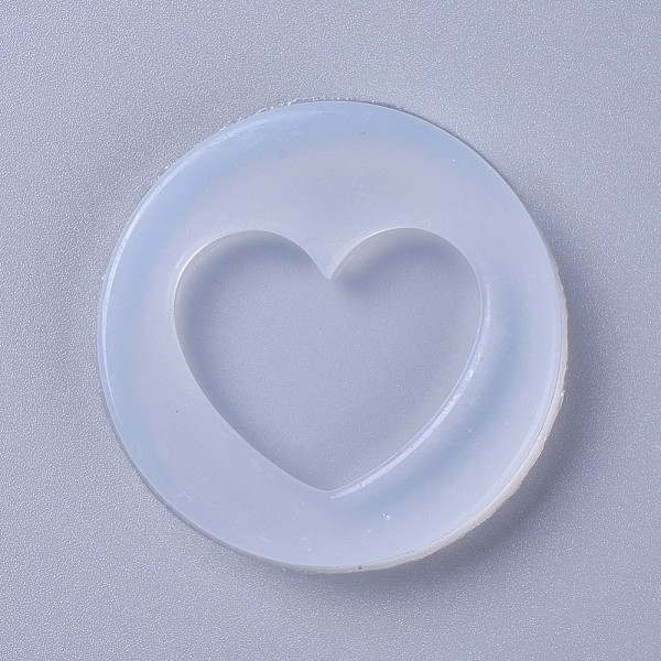

PandaHall Silicone Molds, Resin Casting Molds, For UV Resin, Epoxy Resin Jewelry Making, Heart, White, 53x8mm, Heart: 25x34mm Silicone Heart...