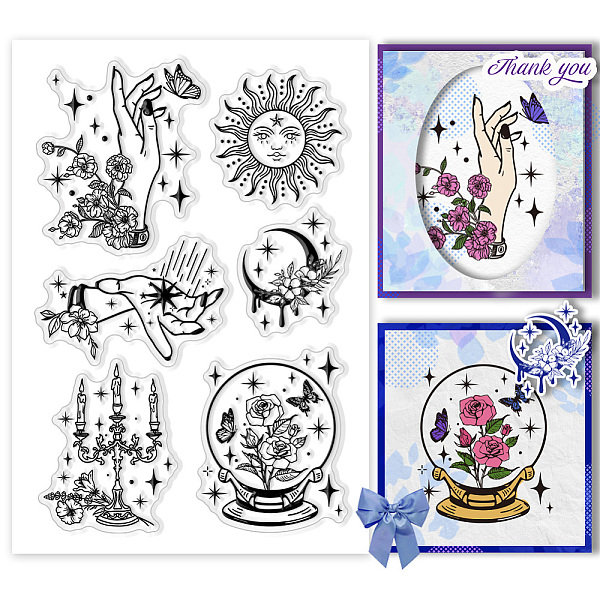 

PandaHall Custom PVC Plastic Clear Stamps, for DIY Scrapbooking, Photo Album Decorative, Cards Making, Mixed Shapes, 160x110x3mm Plastic...