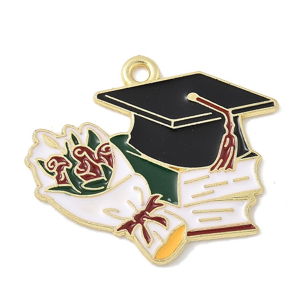 School Supplies Alloy Enamel Pandants
