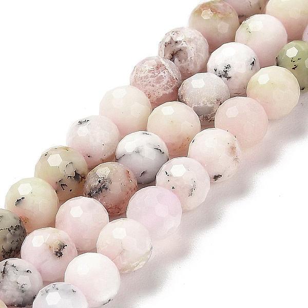 

PandaHall Natural African Opal Beads Strands, Faceted Round, 5.8~6.8mm, Hole: 0.9mm, about 62~66pcs/strand, 15.04''~15.35''(38.2~39cm)...