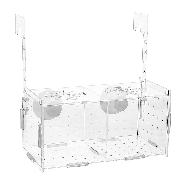 

PandaHall SUPERFINDINGS Aquarium Breeding Isolation Box Acrylic Fish Breeding Box Transparent Fish Tank Acclimation Hatchery Incubator with..., Clear