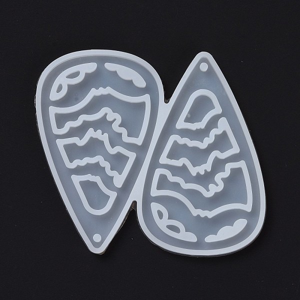 

PandaHall DIY Teardrop with Bat Pendants Silicone Molds, Resin Casting Molds, For UV Resin, Epoxy Resin Jewelry Making, Halloween Theme..., White