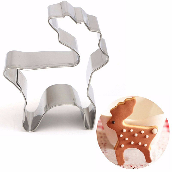 

PandaHall 304 Stainless Steel Christmas Cookie Cutters, Cookies Moulds, DIY Biscuit Baking Tool, Christmas Reindeer/Stag, Stainless Steel...