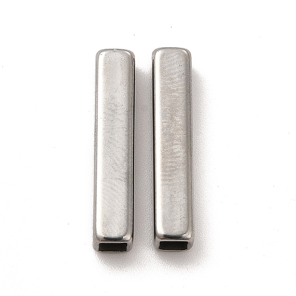 

PandaHall 304 Stainless Steel Beads, Rectangle, Real 18K Gold Plated, 20x4x4mm, Hole: 2.7x2.7mm 304 Stainless Steel Rectangle