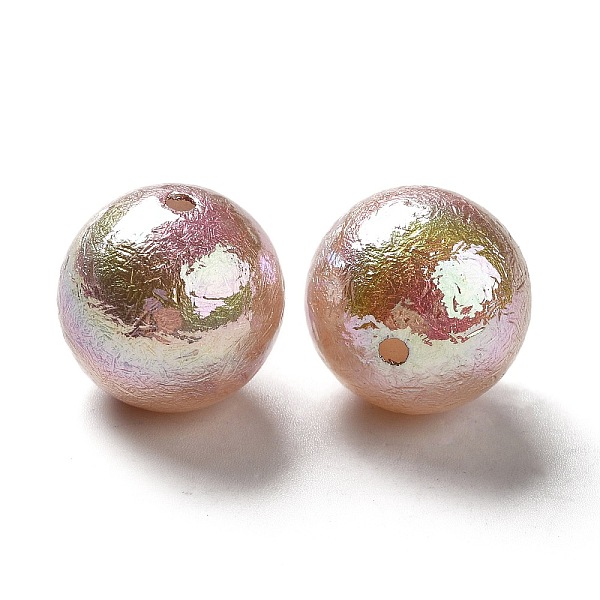 

PandaHall UV Plating Opaque Acrylic Beads, Iridescent, AB Color Plated, Round, Sienna, 20mm, Hole: 2mm Acrylic Round Brown