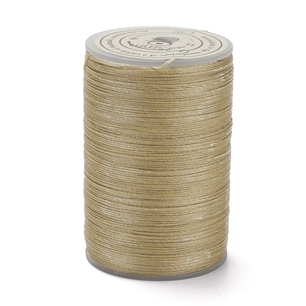 

PandaHall Round Waxed Polyester Thread String, Micro Macrame Cord, Twisted Cord, for Leather Sewing Stitching, Tan, 0.3~0.4mm, about 174.98..., Orange