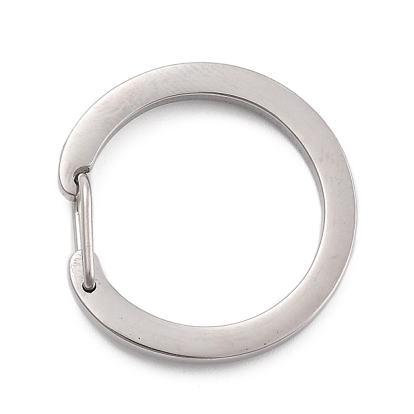 

PandaHall 304 Stainless Steel Push Gate Snap Key Clasps, Manual Polishing, Round Ring, Stainless Steel Color, 32x30.5x6.5mm, Inner Diameter...
