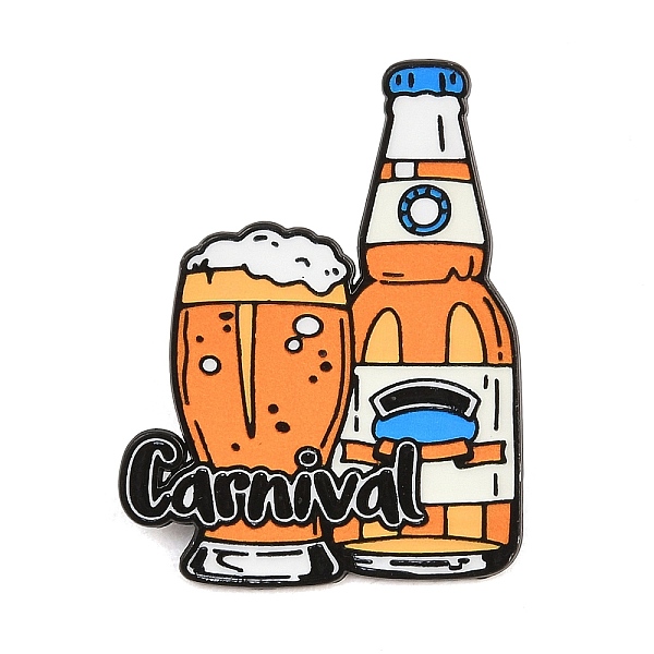 ビールカーニバルのエナメルブローチ