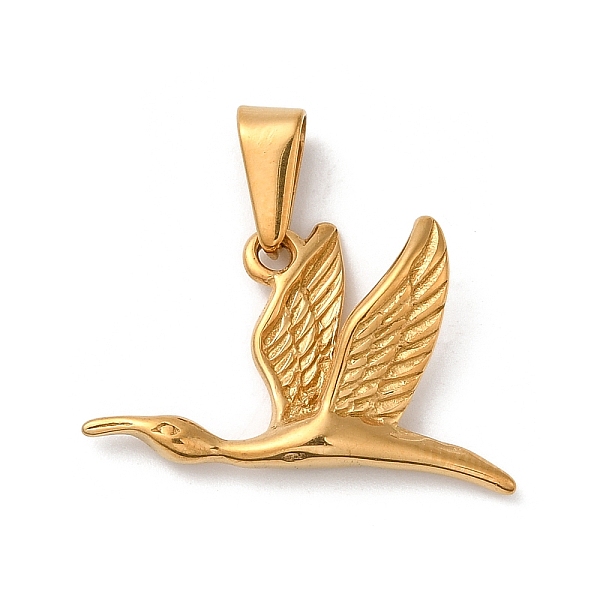 

PandaHall Vacuum Plating 304 Stainless Steel Pendants, Long-Lasting Plated, Bird Charm, Golden, 15x24.5x3.5mm, Hole: 6x3mm 304 Stainless...