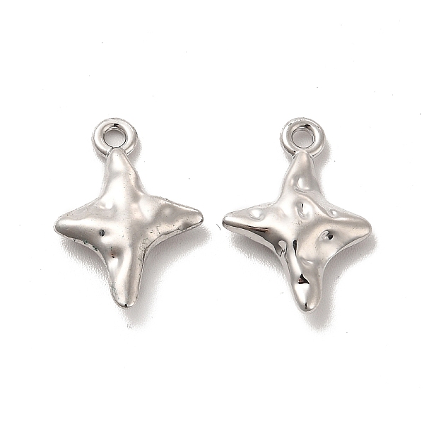

PandaHall Alloy Pendants, Long-Lasting Plated, Cadmium Free & Lead Free, Star, Platinum, 17.5x12x3.5mm, Hole: 1.6mm Alloy Star
