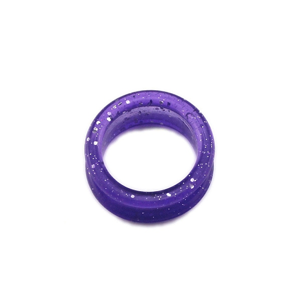 

PandaHall Silicone Rings, Thimble Rings, Knitting Sewing Tool, Blue Violet, 25mm Silicone Ring