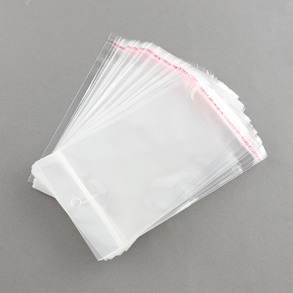 

PandaHall OPP Cellophane Bags, Rectangle, Clear, 19.5x12cm, Unilateral Thickness: 0.035mm, Inner Measure: 14x12cm OPP Cellophane Clear