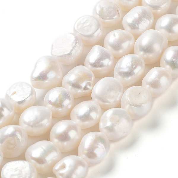 

PandaHall Natural Cultured Freshwater Pearl Beads Strands, Two Side Polished, Grade 4A, Seashell Color, 11~13x12~16x8~9mm, Hole: 0.6mm...