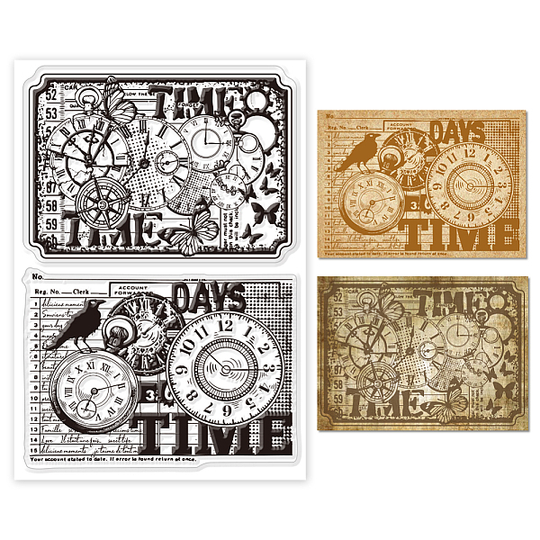

PandaHall Custom PVC Plastic Clear Stamps, for DIY Scrapbooking, Photo Album Decorative, Cards Making, Clock, 160x110x3mm Plastic Clock...