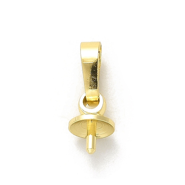 

PandaHall Rack Plating Brass Ice Pick Pinch Bails, Long-Lasting Plated, Lead Free & Cadmium Free, Real 18K Gold Plated, 13mm, Hole...