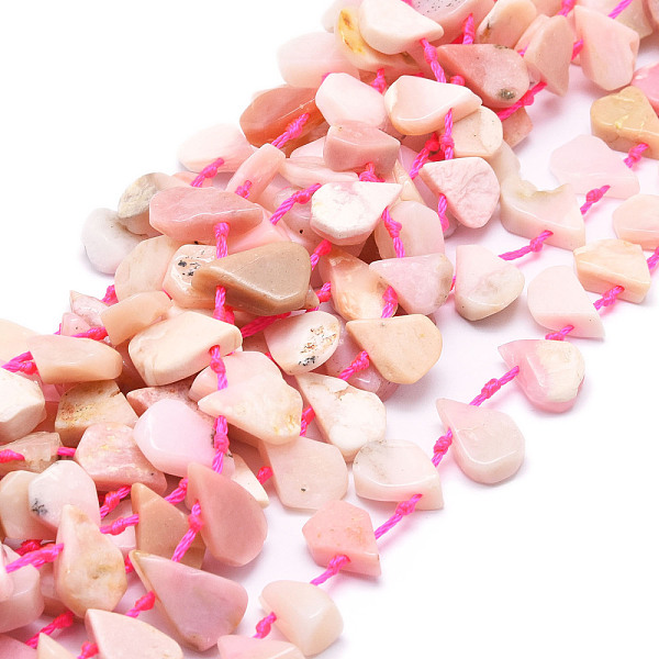 

PandaHall Natural Pink Opal Beads Strands, Teardrop, 12~20x5~15x3~7mm, Hole: 0.8mm, about 24pcs/strand, 15.04''(38.2cm) Pink Opal Teardrop