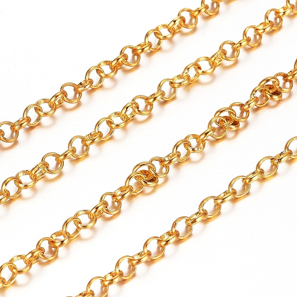 

PandaHall Brass Rolo Chains, Belcher Chains, Soldered, Long-Lasting Plated, with Spool, Cadmium Free & Nickel Free & Lead Free, Golden...