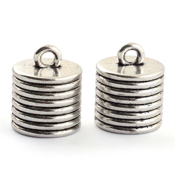 

PandaHall Tibetan Style Alloy Cord Ends, End Caps, Cadmium Free & Nickel Free & Lead Free , Antique Silver, 20x16mm, Hole: 3mm, about...