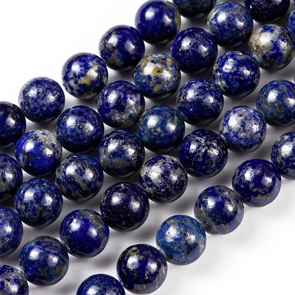 

PandaHall Natural Lapis Lazuli Round Beads Strands, 10mm, Hole: 1mm, about 38pcs/strand, 15.5 inch Lapis Lazuli Round