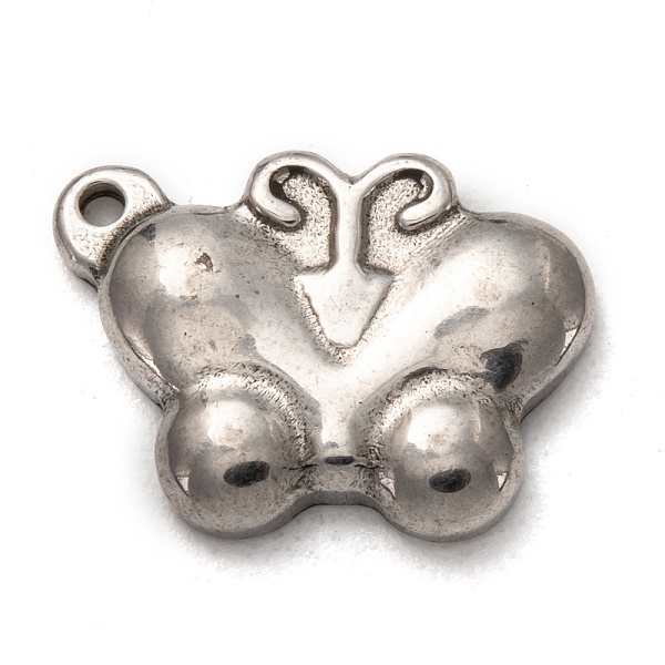 

PandaHall 304 Stainless Steel Pendants, Butterfly, Stainless Steel Color, 17.5x13.5x3mm, Hole: 1.2mm 304 Stainless Steel Butterfly