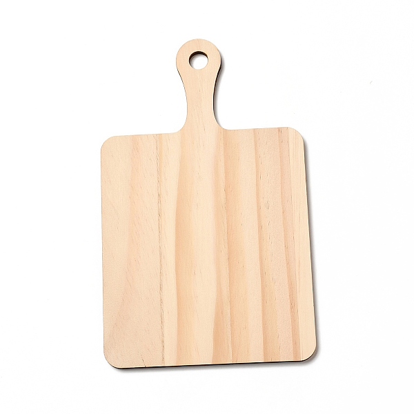 

PandaHall Wood Big Pendants, Geometric Charms, Undyed, Square, 228x140x5mm, Hole: 13mm Wood Square