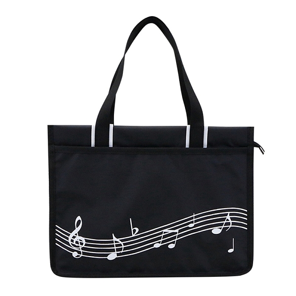 

PandaHall Nylon Piano Keys Music Tote Bags, Music Shopping Bag with Zipper, Rectangle, Black, 37x28x8.7cm Nylon Rectangle Black