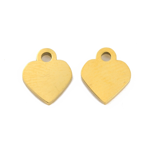 

PandaHall Ion Plating(IP) 304 Stainless Steel Charms, Laser Cut, Heart Charm, Real 18K Gold Plated, 8.5x7x1mm, Hole: 1.2mm 304 Stainless...